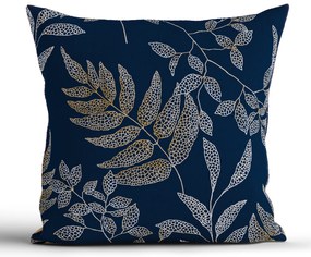 Bavlnená obliečka na vankúš Renforcé 40 × 40 cm - Gabriela tmavo modrá