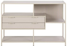 Knižnica Seaford III 114 cm sivá