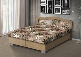 Nabytekmorava Čalúnená posteľ s úložným priestorom Sára180 čalúnenie: bordo/53675-1016, Typ roštov: polohovacie