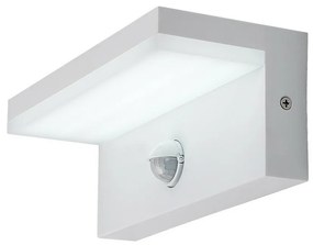 Rabalux 77116 vonkajšie nástenné LED svietidlo Zaragoza, so senzorom, 9W, IP54, biela