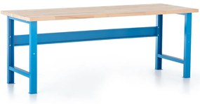 Dielenský stôl Basic s čelnou doskou 200 x 80 cm, modrá