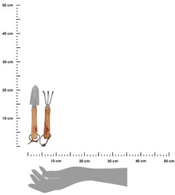 Záhradné náradie Garden, hnedá