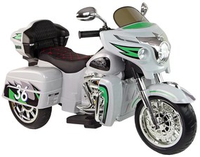 LEAN TOYS Elektrická motorka Goldwing NEL-R1800GS - sivá - 2x45W - 12V7Ah - 2023