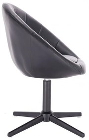 LuxuryForm DESIGN Kreslo VERA na čiernom kríži - čierne
