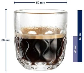 Leonardo poháre na espresso Gocce 60 ml 2 ks