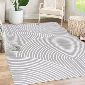 Koberec ELLEN NG89A sivý / biely