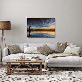 Obraz majáku v mori (70x50 cm)