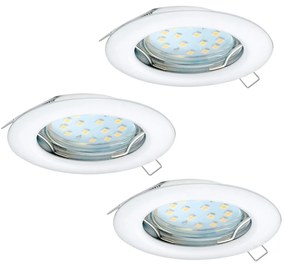 Eglo 94235 - SADA 3x LED Podhľadové svietidlo PENETO 3xGU10-LED/3W/230V