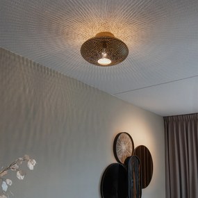 Orientálne stropné svietidlo čierne a zlaté 40 cm - Radiance