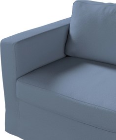 Poťah na sedačku Karlstad (nerozkladací, 2-miestny, dlhý) farba produktu modrá látka zapletaná