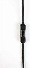 Čierna stolová lampa s kovovým tienidlom (výška 70 cm) Jona – White Label