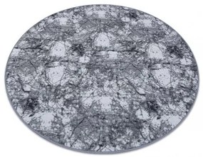 Okrúhly koberec CONCRETE Beton sivá Veľkosť: kruh 170 cm