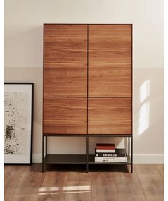 Skrinka v dekore orecha v prírodnej farbe 97,5x160 cm Vedrana – Kave Home