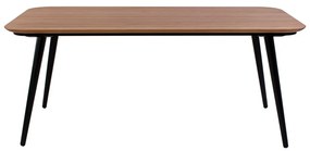 Jedálenský stôl z jaseňového dreva s čiernymi nohami Ragaba Contrast, 180 x 90 cm