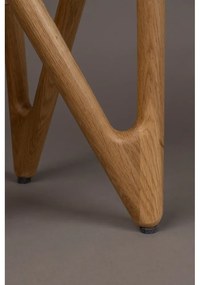 Okrúhly odkladací stolík so sklenenou doskou ø 40 cm Naia – Dutchbone