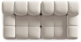 Béžová zamatová pohovka 188 cm Bellis – Micadoni