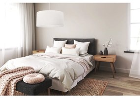 Závesné svietidlo Juta, 1x biele jutové tienidlo, (fi 35cm), w