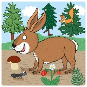 Dino puzzle Zvieratá: Kde žijú 3-5 detské puzzle