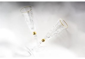 BOHEMIA PRESTIGE CONTE GOLD POHÁR NA ŠAMPANSKÉ 170ML SADA 6 KS
