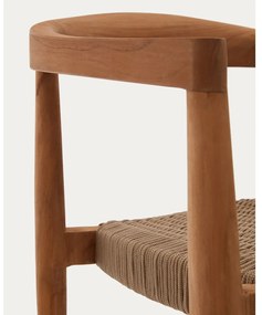 Jedálenská stolička v prírodnej farbe v súprave 4 ks Ydalia – Kave Home