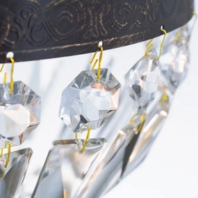 Orion HL 6-1551/1 - Krištáľový luster na reťazi ARILA 1xE27/60W/230V hnedá/patina