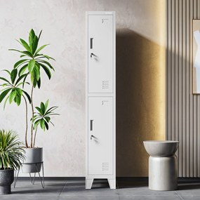 Pracovná odevná skriňa BHP sivá: BARTEK 1 Plus