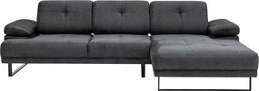 Rohová sedačka Mussty 1 (antracit) (p)