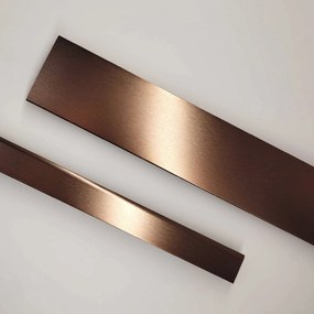 Rea City, sprchový kút s posuvnými dverami 90×90 cm + čierna sprchová vanička, medená matná, KPL-K7984