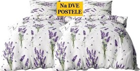 Obliečky Levandula Bavlna 2x70x90 2x140x200 cm