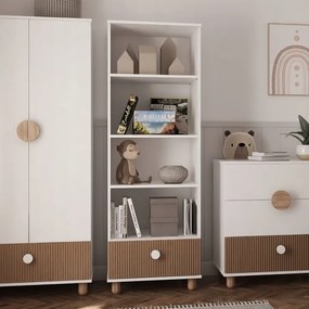 Regál LOFT, biely