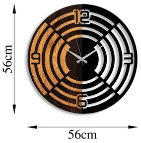 Nástenné hodiny pr. 56 cm 1xAA drevo/kov