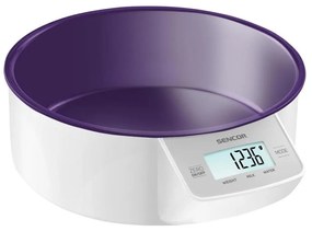 Sencor - Digitálna kuchynská váha 2xAAA biela/fialová