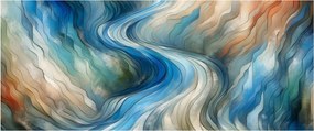 Obraz - Abstraktný prúd (120x50 cm)