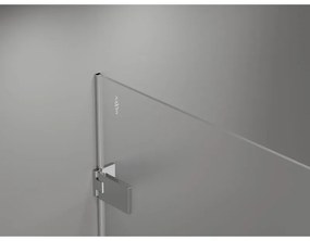 Mexen, Mexen Lunar-F skladacie ľavé sprchové dvere 65 cm, priehľadné, chróm - 836-065-000-01-00-L