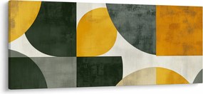 Obraz - Abstrakcia v olivovej farbe (120x50 cm)
