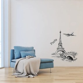 Paríž 3 - nálepka na stenu
