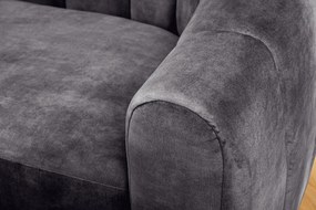 Pohovka BABYLON 200 cm velvet antracit