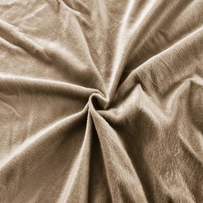Plachta mikroplyš SOFT 90x200 cm hnedé