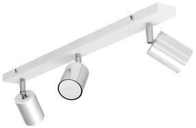 LED Bodové svietidlo TUNE 3xGU10/4,8W/230V matný chróm/biela