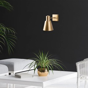 Nástěnná lampa Funnel zlatá