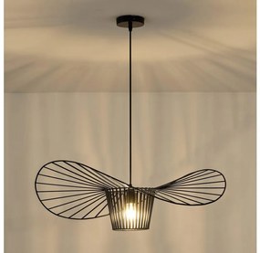 Luster na lanku OGGI 1xE27/40W/230V čierna