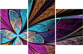 Obraz - Abstrakcia, kvetina (90x60 cm)