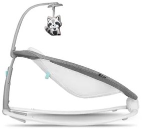 Lionelo - Detská vibrujúca hojdačka s melódiou PASCAL 2xAA šedá/tyrkysová