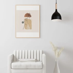 Luster na lanku NOAK WOOD 1xE27/15W/230V čierna/buk