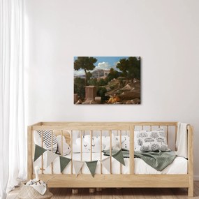 Obraz - Nicolas Poussin, Landscape with Saint John on Patmos, reprodukcia (70x50 cm)