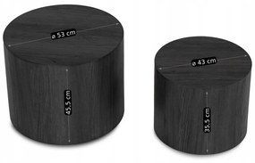 Set 2 ks konferenčných stolíkov Liloo (čierna) . Akcia -21%. Vlastná spoľahlivá doprava až k Vám domov. 1129183