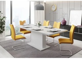 Rozkladací jedálenský stôl STRAP biely