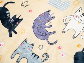 Mikroplyšové obliečky PURRSLEEP béžové Rozmer obliečky: 70 x 90 cm | 140 x 200 cm