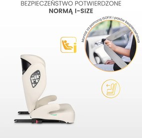 Autosedačka CARETERO BREEZY FIX GREY (100-150cm)