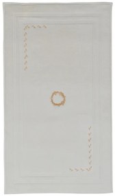 Soft Cotton Kúpeľňová predložka SEHZADE 50x90 cm Smotanová / zlatá výšivka